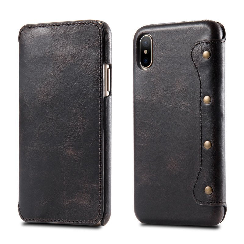 Classic Leather iPhone Wallet Case