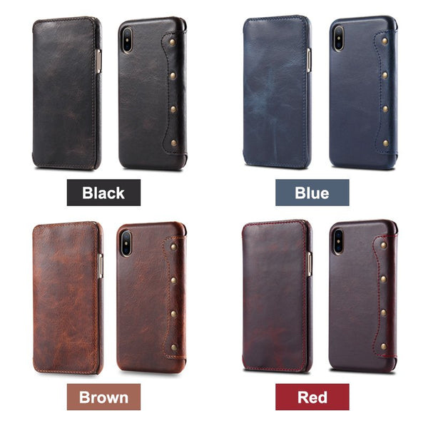 Classic Leather iPhone Wallet Case